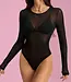 Sylvia transparante nylon body Zwart - Foto 1 Soshin