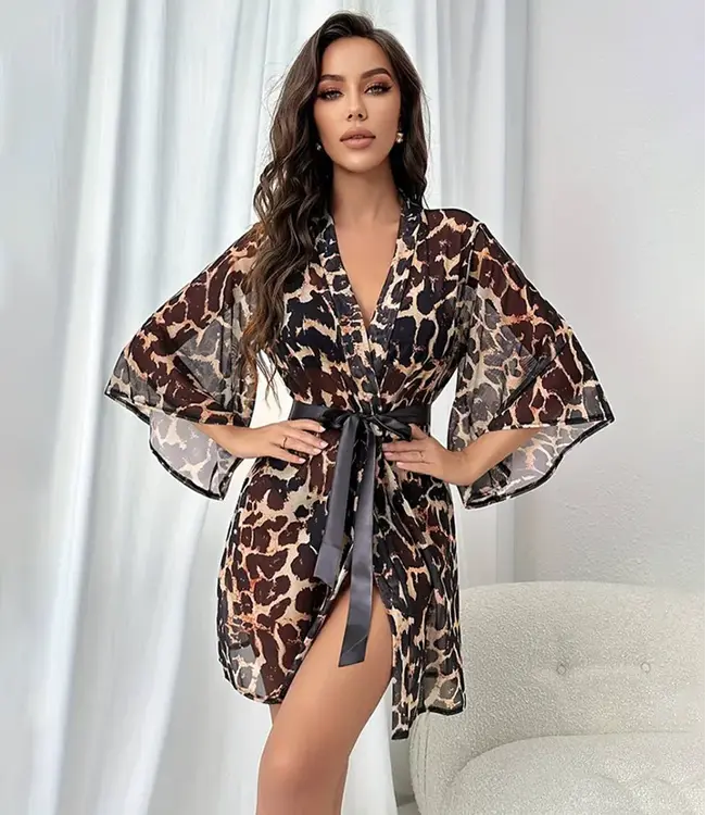 Sophie kamerjas met dierenprint Leopard - Foto 5 Soshin