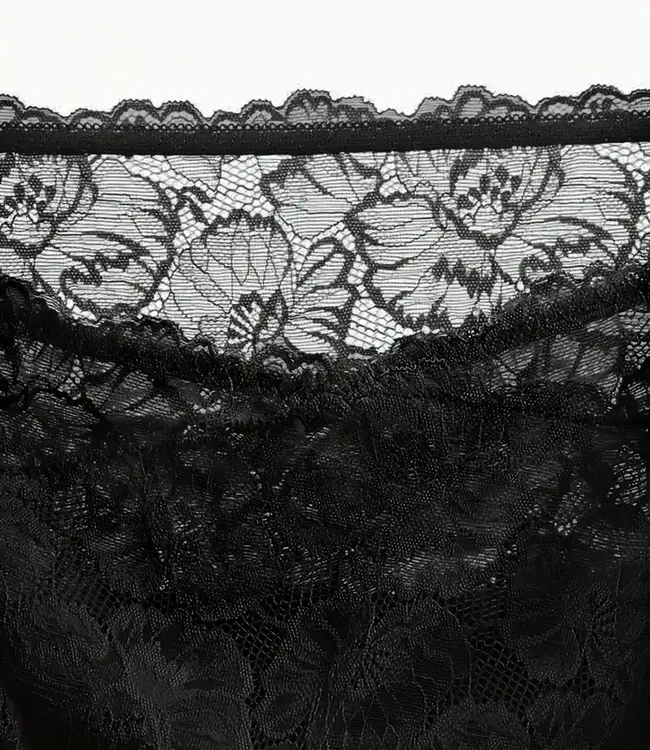 Manarola katoenen slip hoge taille Zwart - Foto 5 Soshin
