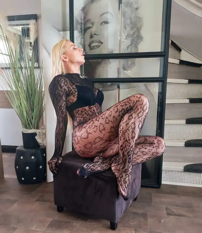 SOSHIN Catch Me catsuit met luipaardprint Zwart - Foto 5 Soshin