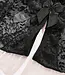 SOSHIN Bardot kanten slip met open kruis Zwart - Foto 4 Soshin