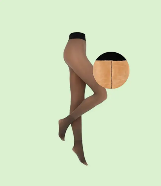 MARIANNE Fleece Inside zwart-nude thermopanty met fleecevoering - Foto 5 Soshin