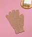 SOSHIN scrubhandschoenen voor een gladde huid Beige en Zwart - Foto 3 Soshin