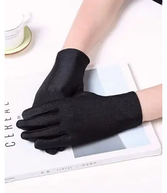Wendy zwarte handschoenen panty