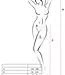 PASSION Kaya zwarte netpanty met open kruis en fantasiedessin - Foto 3 Soshin