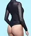 MISS NAUGHTY Aisha zwarte transparante body met col - Foto 2 Soshin