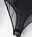 SOSHIN Sheer Love zwarte transparante nylonbody met col - Foto 4 Soshin
