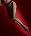 MARILYN Jessica zwarte Netpanty met open kruis en kanten plakrand - Foto 2 Soshin