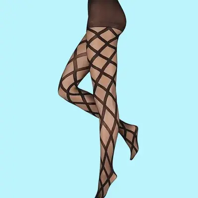 Geruite panty
