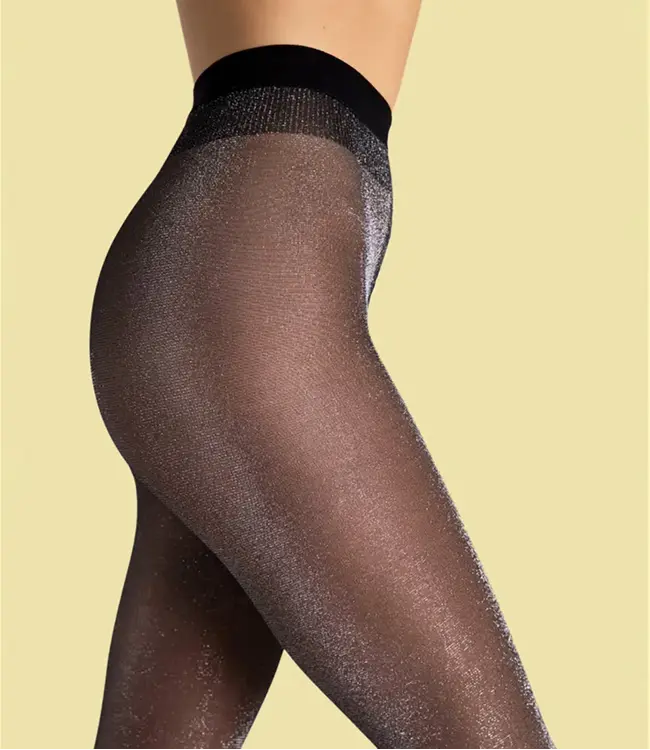 FIORE Veronica 20 zwarte glitterpanty