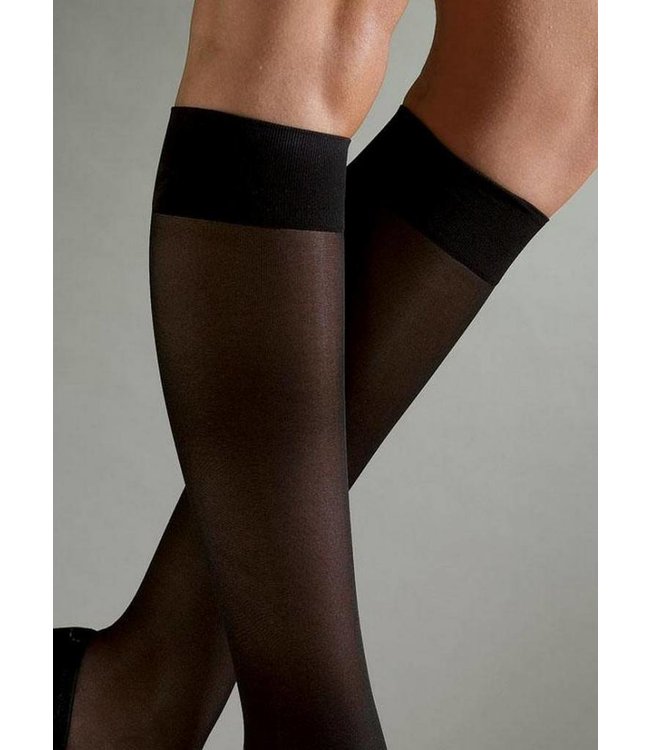 MARIANNE Catharina 60 zwarte matte kniekousen