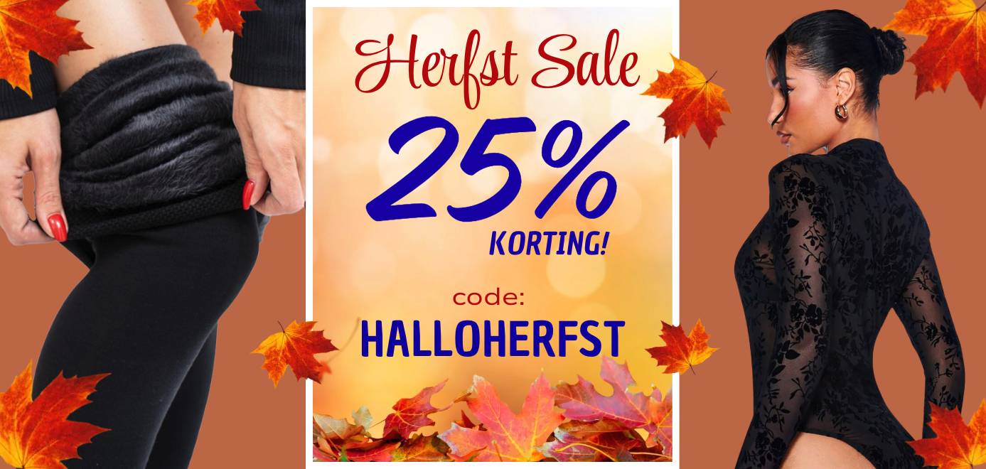 Herfst Sale - 25% Korting!