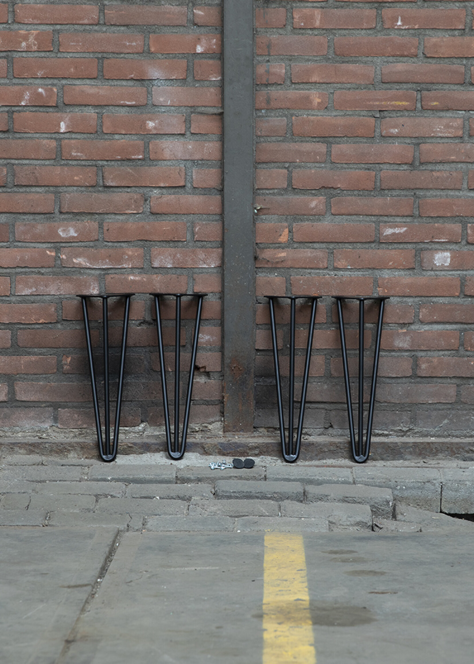 Set hairpin bankpoten zwart