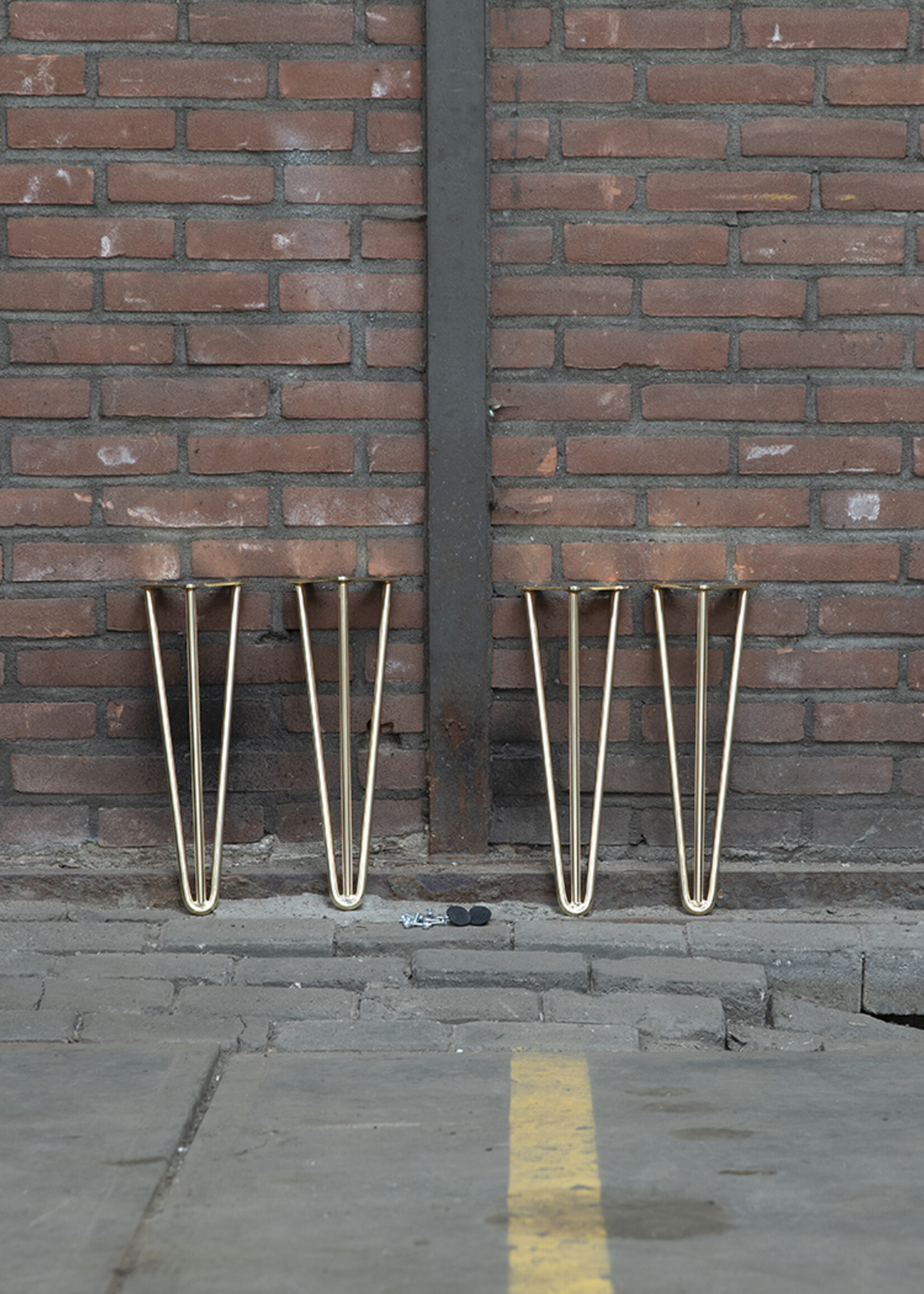 Set hairpin bankpoten goud