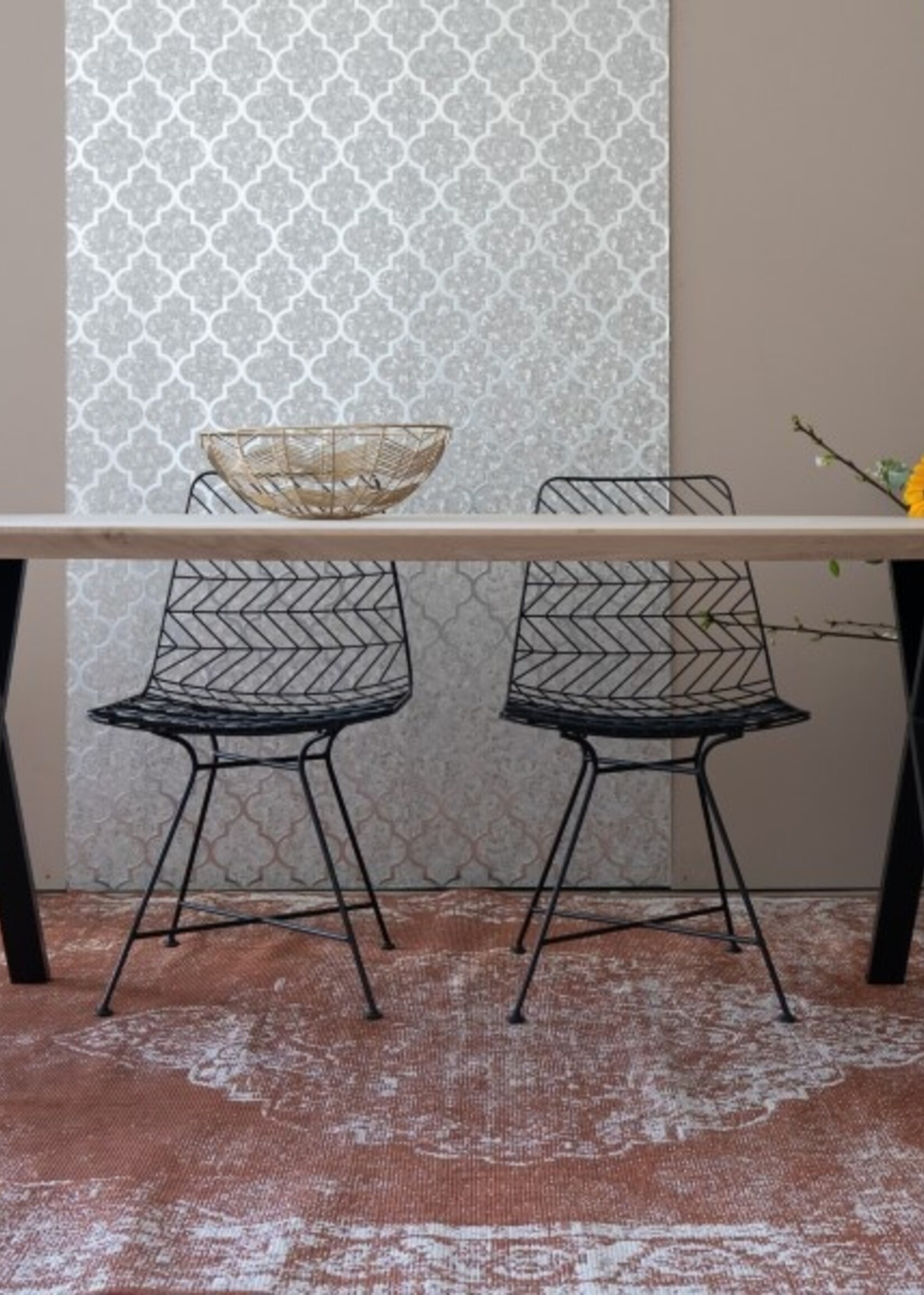 Stalen tafelpoot  X poot Uneven