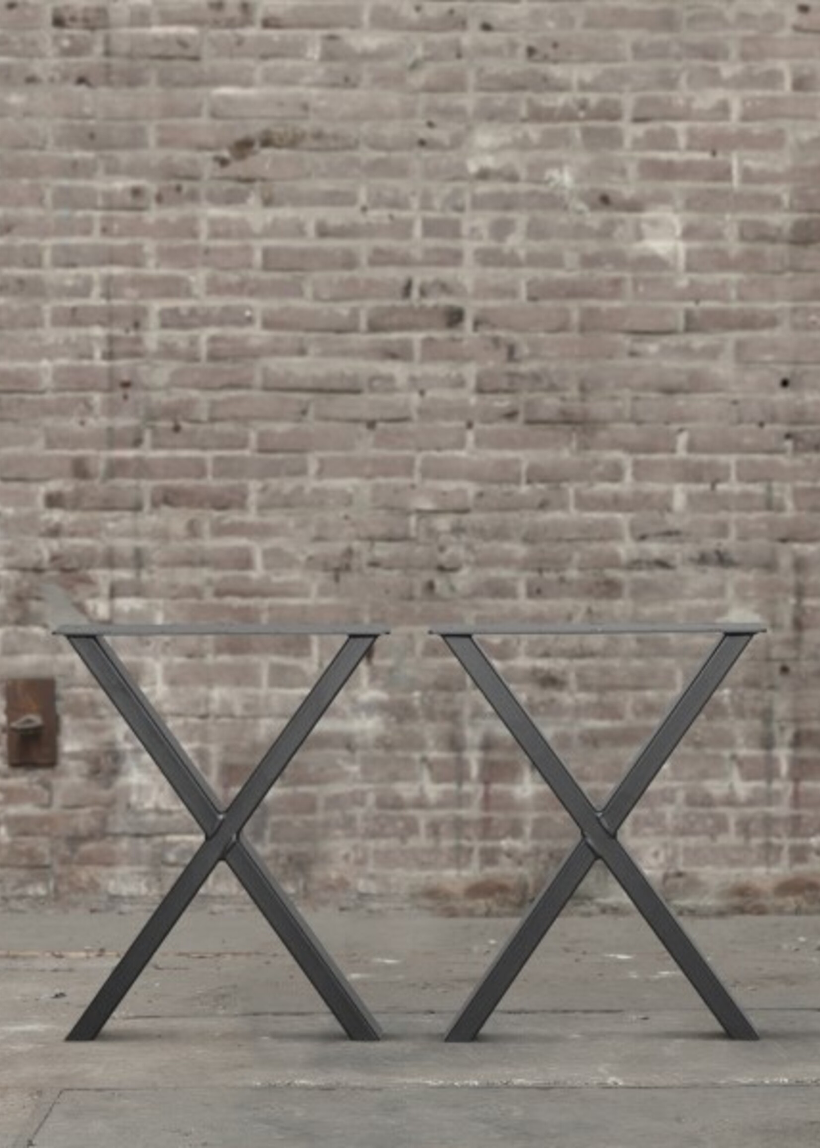 Stalen bankpoot X Small zwart