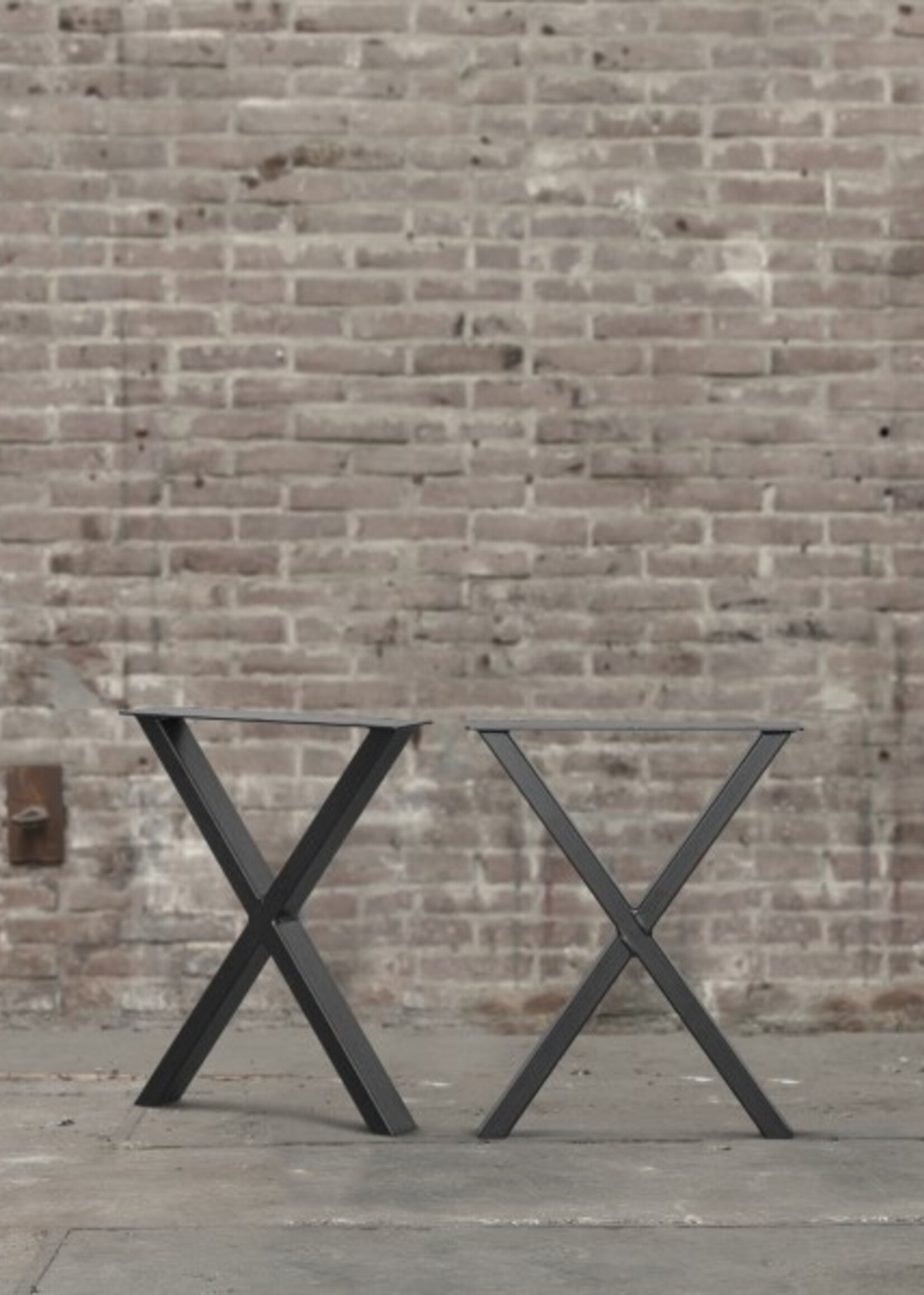 Stalen bankpoot X Small zwart