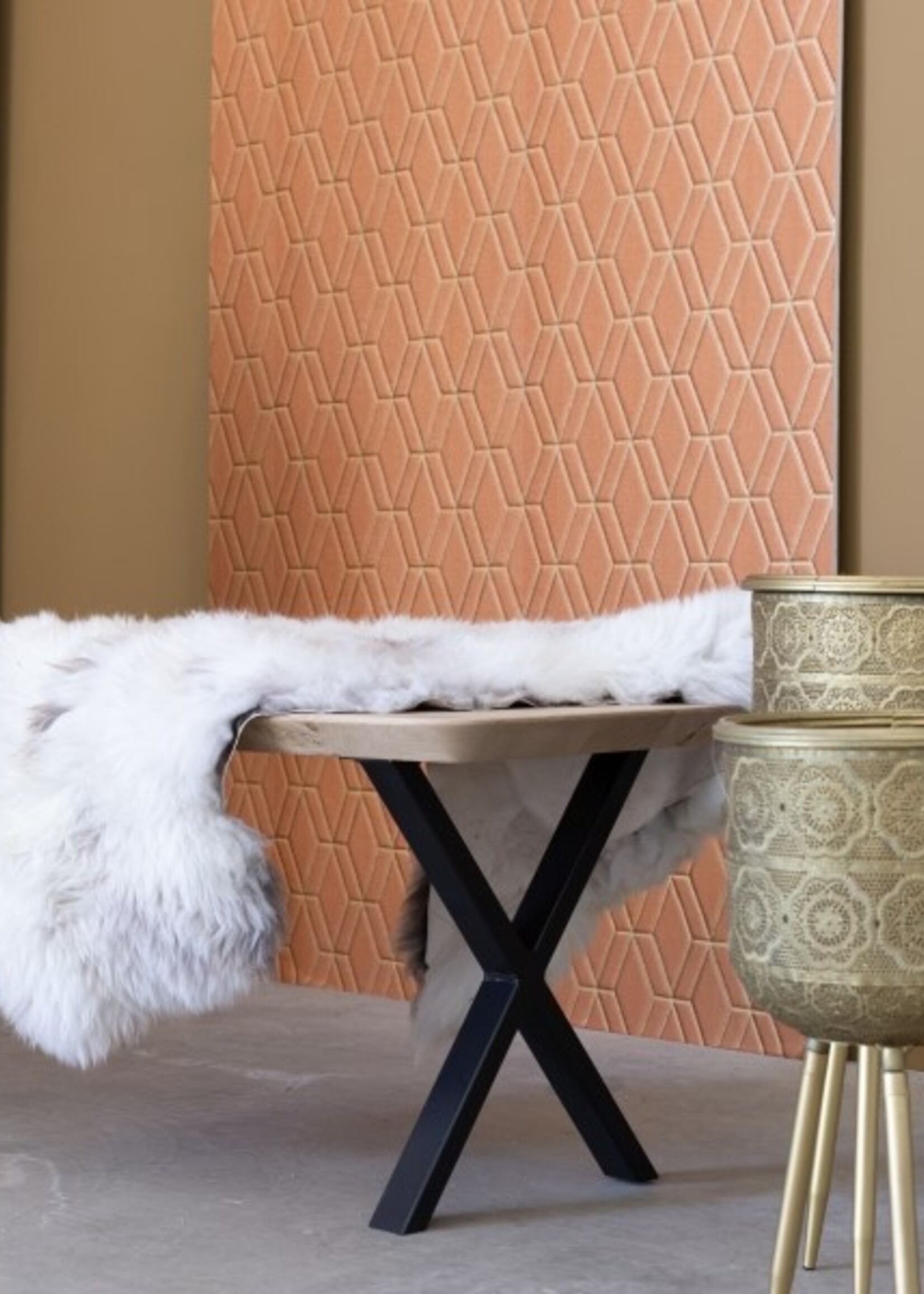 Stalen bankpoot X Small zwart