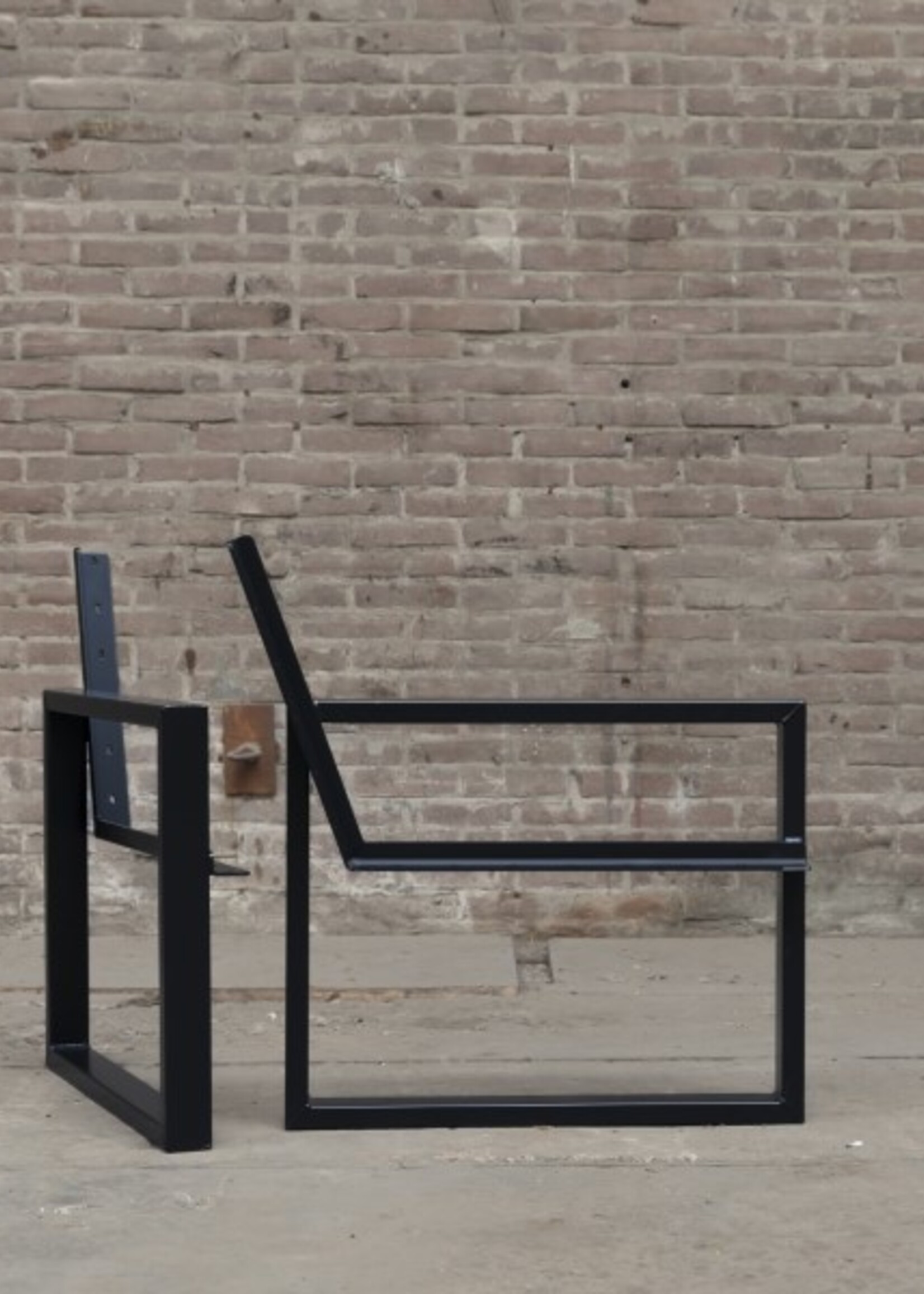 Los stalen loungebank frame / loungestoel frame