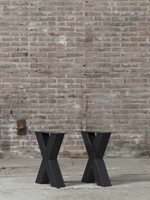 Bankpoot model X zwart