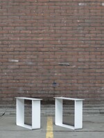 Salon Strip tafelpoot Zwaar wit