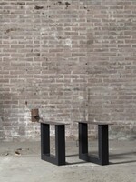 Salon U tafelpoot standaard zwart