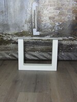 Salon U tafelpoot standaard wit