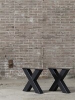 Salon X tafelpoot standaard zwart