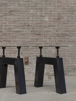 Verstelbaar tafelonderstel Bridge tafelpoot zwaar zwart