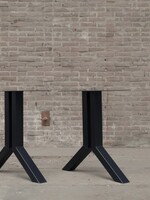 Stalen Split tafelpoot zwart