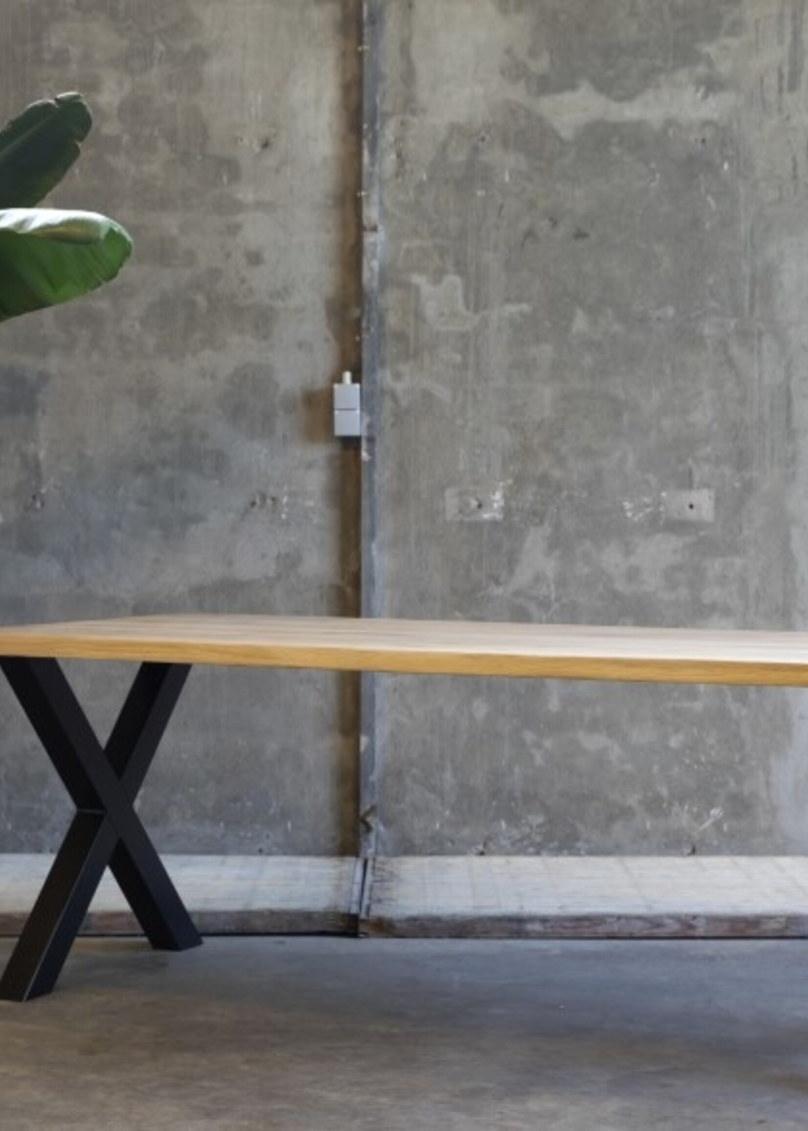 Stalen kruispoot wit 8x8