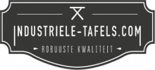 Industriele tafels,  stalen tafelpoten, stalen kasten, industriele woonaccessoires