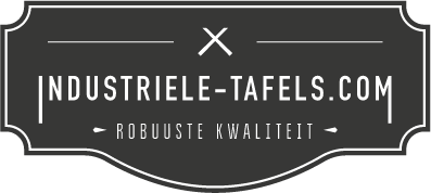 Industriele tafels,  stalen tafelpoten, stalen kasten, industriele woonaccessoires