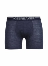 Icebreaker  ICEBREAKER M's Anatomica Rib Boxers Merino - Fathom Heather