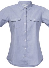 Bergans BERGANS Justøy Lady Shirt SS - Chambray Blue