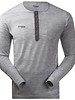 Bergans BERGANS Mens Henley Wool Shirt - Grey Melange