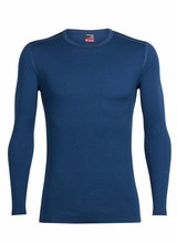 Icebreaker  ICEBREAKER Mens Tech Top Long Sleeve Crewe Merino - Largo