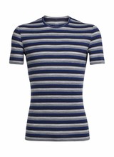 Icebreaker  ICEBREAKER M's Anatomica SS Crewe Merino - Largo Stripe