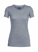 Icebreaker  ICEBREAKER W´s Cool-Lite Sphere Short Sleeve Low Crewe Merino - Panther Snow