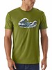 Patagonia  Patagonia Mens Oily Olas Organic Cotton T-Shirt - Sprouted Green