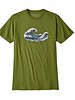 Patagonia  Patagonia Mens Oily Olas Organic Cotton T-Shirt - Sprouted Green