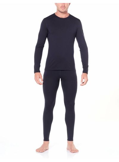 Icebreaker  ICEBREAKER M's Oasis LS Crewe Merino - Black