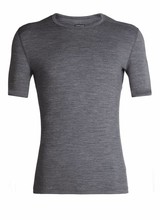 Icebreaker  ICEBREAKER Mens Oasis SS Crewe Merino - Gritstone Heather