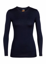 Icebreaker  ICEBREAKER W´s Oasis Long Sleeve Crewe - Navy