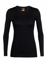 Icebreaker  ICEBREAKER W´s Oasis Long Sleeve Crewe - Black