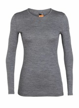 Icebreaker  ICEBREAKER W´s Oasis Long Sleeve Crewe - Gritstone