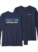 Patagonia  Patagonia L/S Men's P-6 Logo Responsibili-Tee - Classic Navy