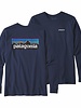 Patagonia  Patagonia L/S Men's P-6 Logo Responsibili-Tee - Classic Navy