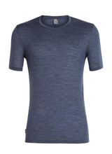 Icebreaker  ICEBREAKER Mens Solace SS Crewe - Midnight Navy