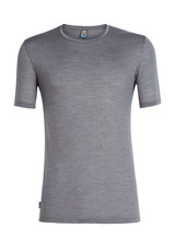 Icebreaker  ICEBREAKER Mens Solace SS Crewe - Timberwolf Heather